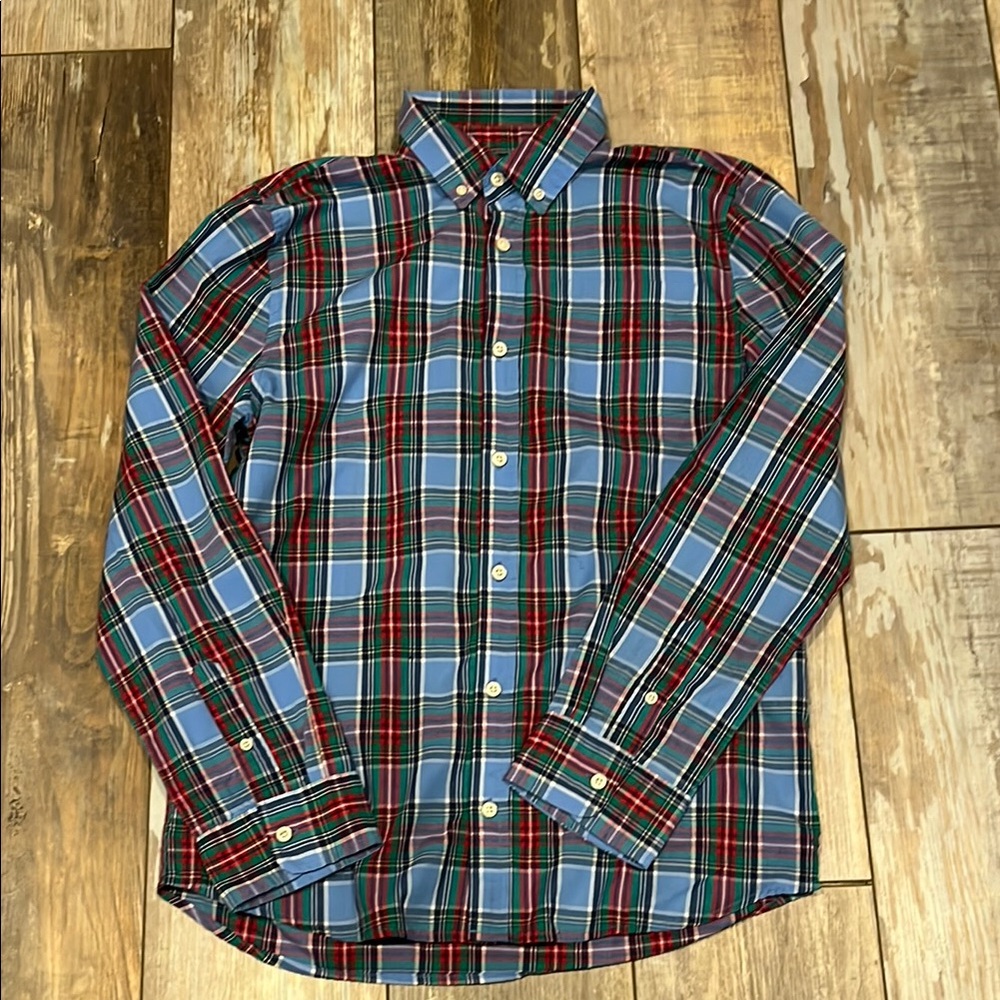 Classic Blue Plaid Boy's Shirt from crown & ivy
